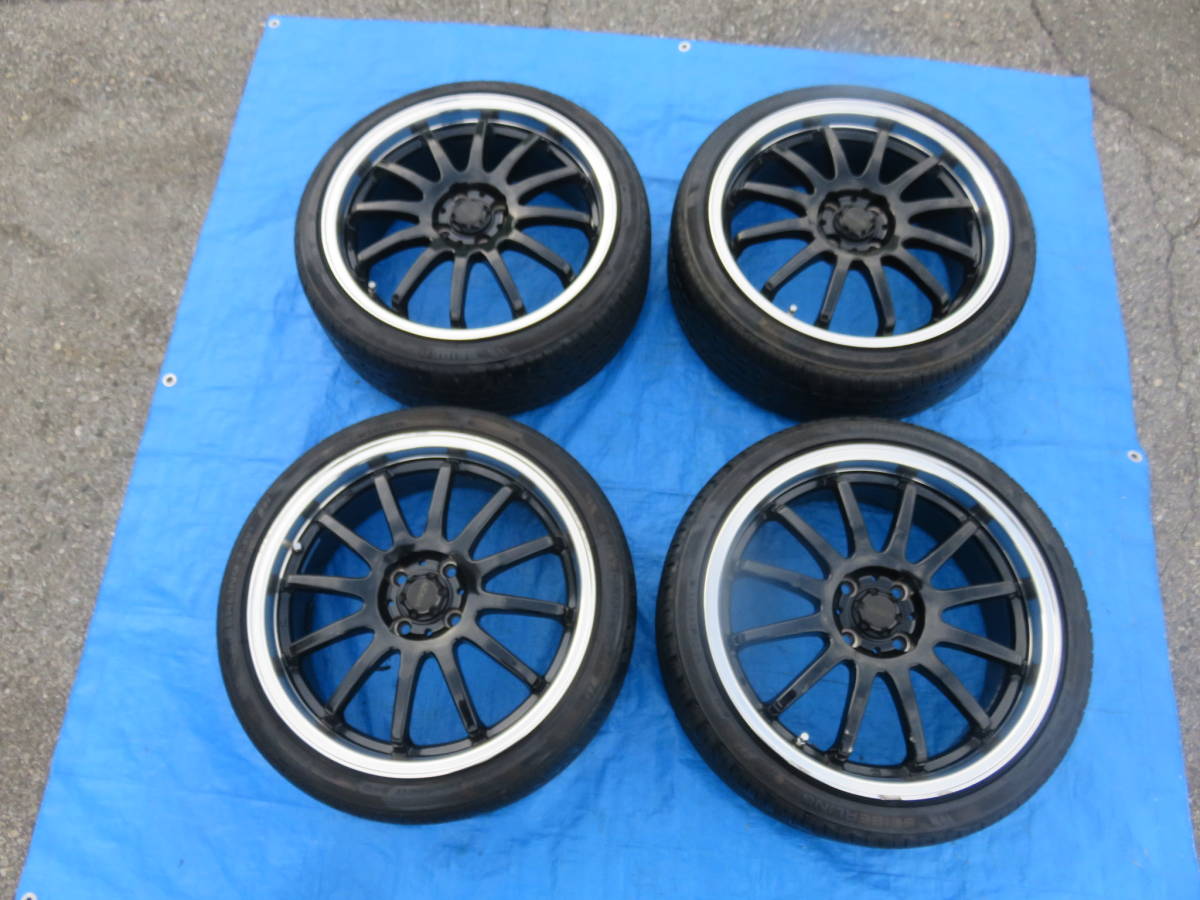 リム人気ホイールタイヤセット17インチ17x7J/4H +45 PCD100/ 205/40R17