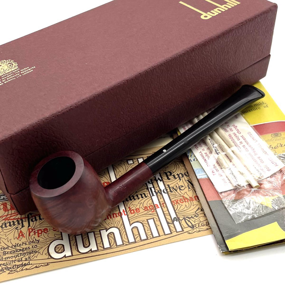 1円〜【美品】ダンヒル dunhill パイプ キセル SHELL BRIAR ENGLAD イングランド 喫煙具 タバコ 煙草 煙管 付属品完備 ヴィンテージ