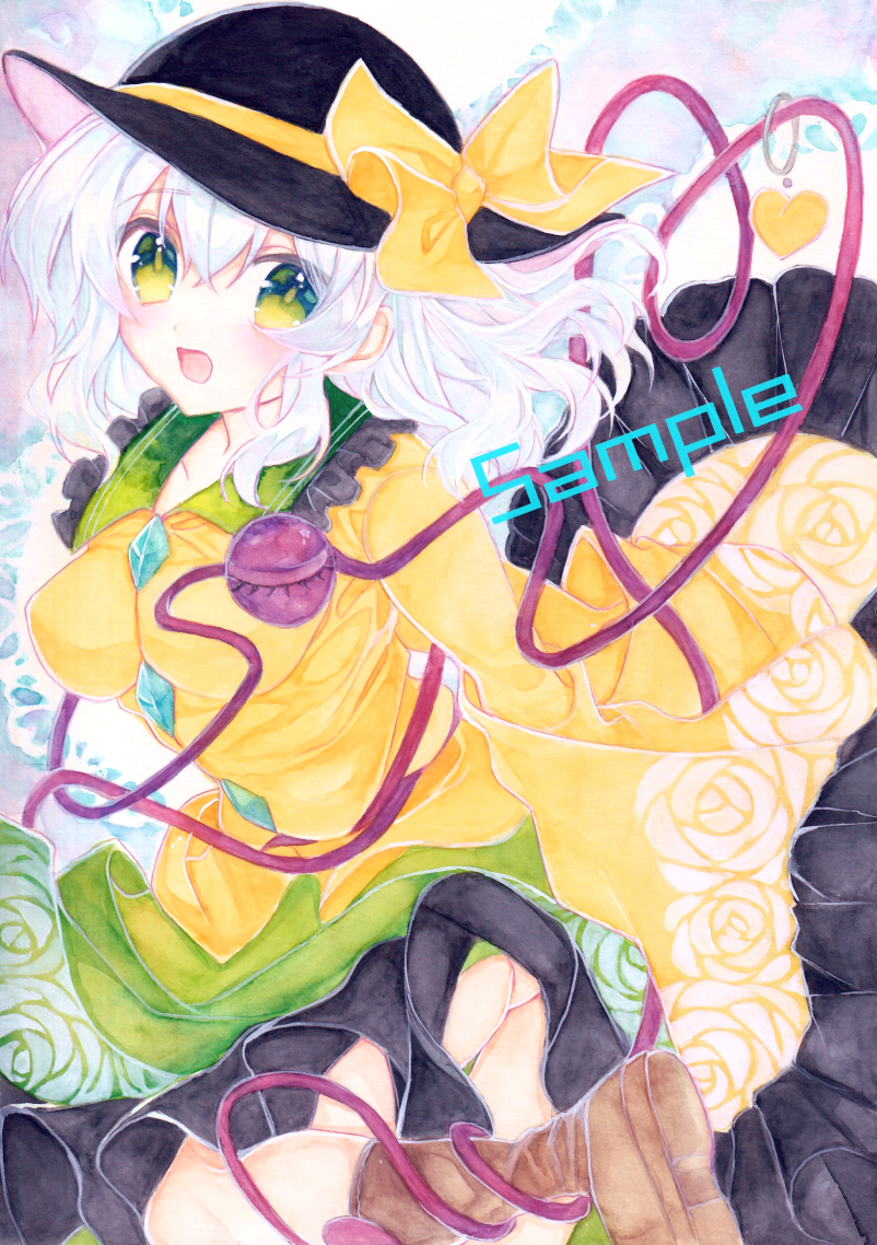 同人手描きイラスト◇東方◇古明地こいし◇約A4(手描きイラスト)｜売買