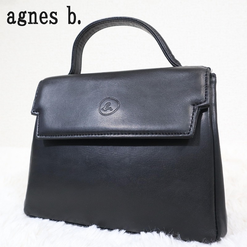 美品 agnesb.VOYAGE アニエスベーボヤージュ ハンドバッグ スクエア 