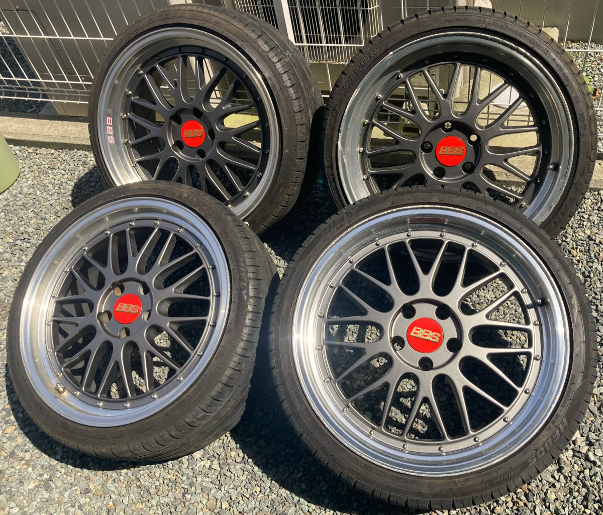 BBS LM風 19インチ タイヤ/ホイール 4本 セット(ラジアルタイヤ 