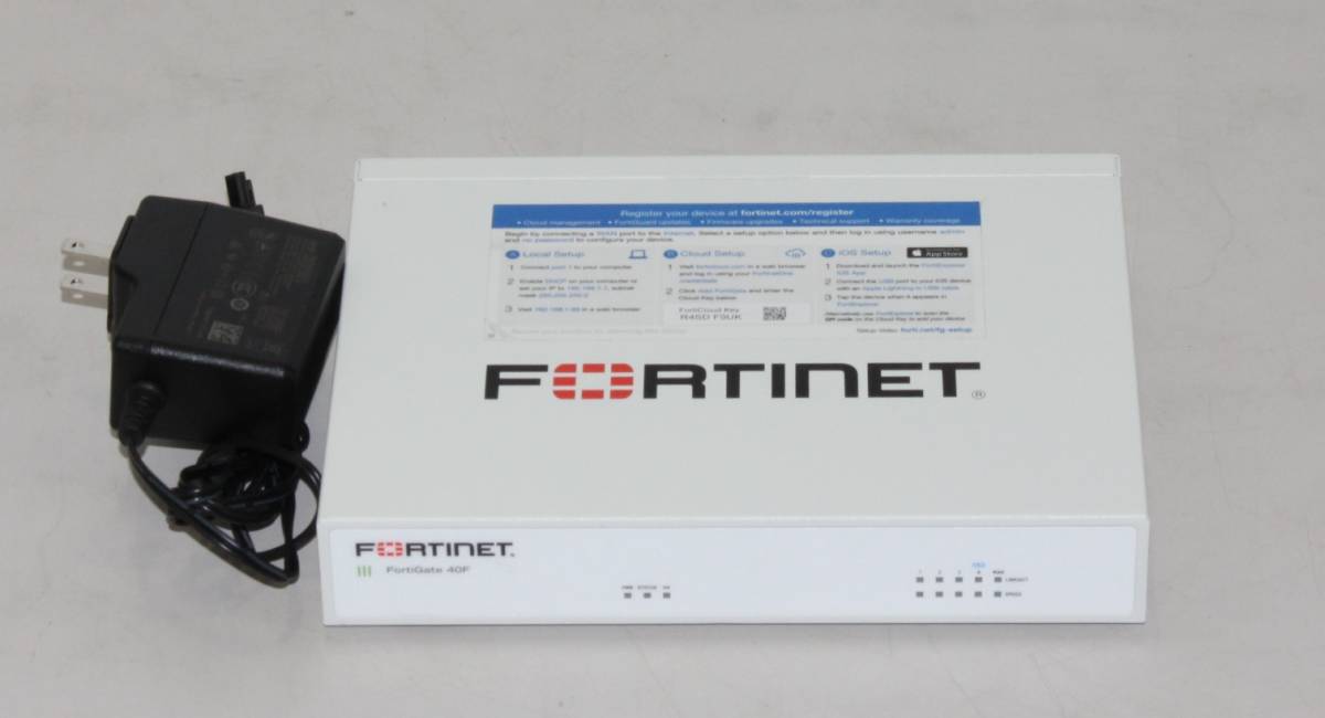 PC周辺機器 FORTINET FortiGate 40F ネットワークセキュリティ機器②