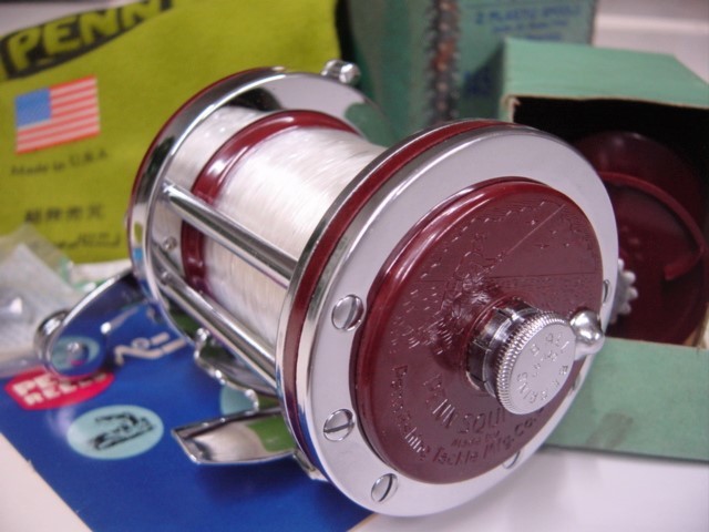 ■PENN SQUIDDER No.145■遠投競技リール//超珍品ナロースプール//2-SPOOLS 付属品完備