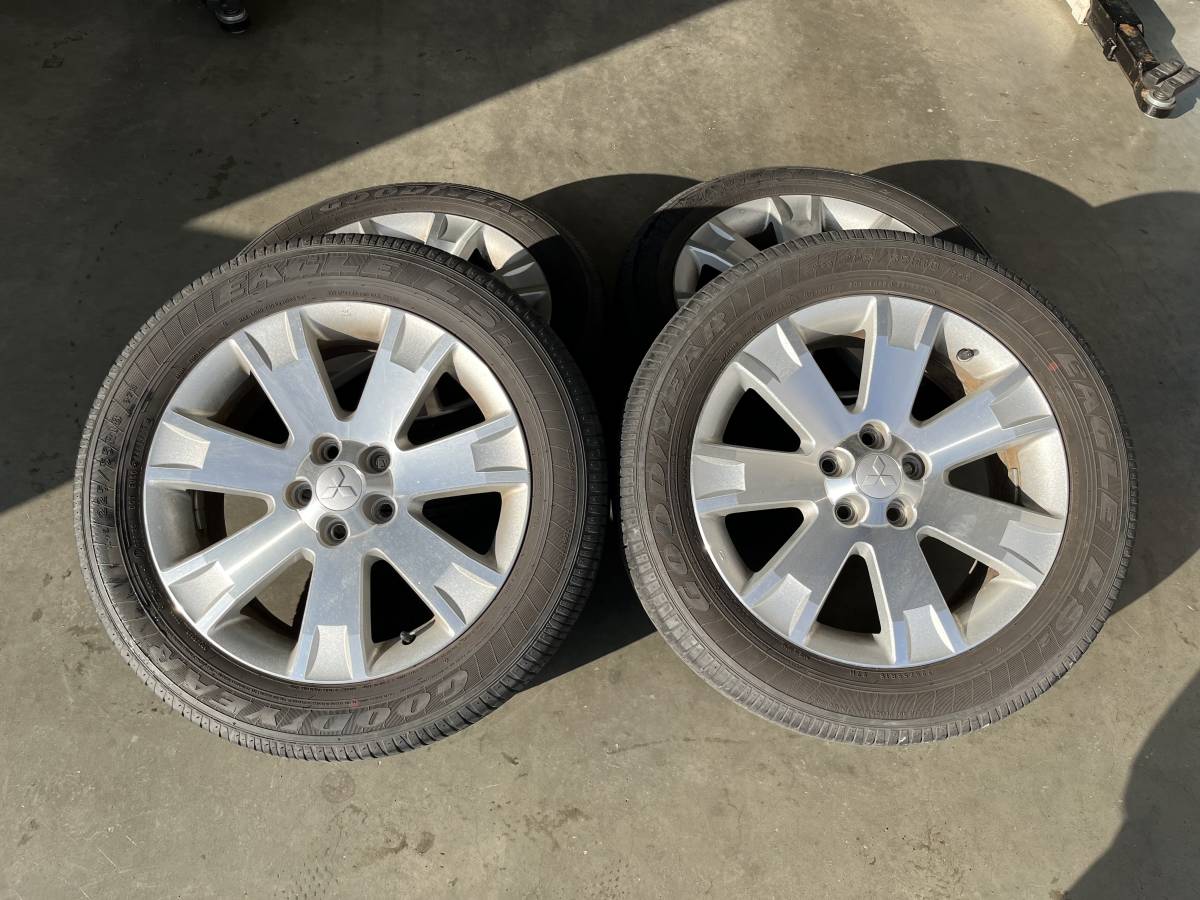 ＊C-7009　デリカD5純正　18インチアルミホイール　CV5W　グッドイヤー　イーグルLS2　225/55-18　室内保管＊