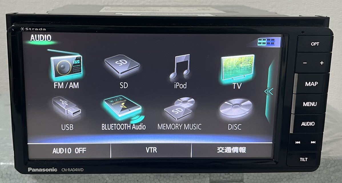 Panasonic パナソニック ストラーダ CN-RA04WD メモリーナビ☆地図デ