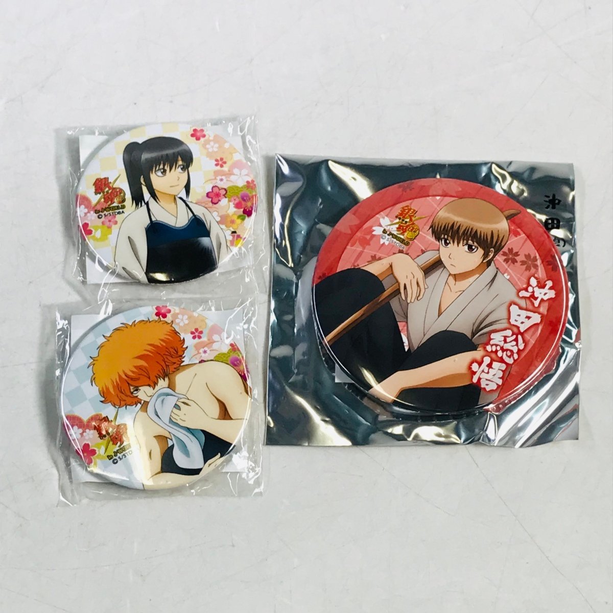 中古品 銀魂 過去編 in J-WORLD TOKYO 松下村塾・浪士組編 缶バッジ 