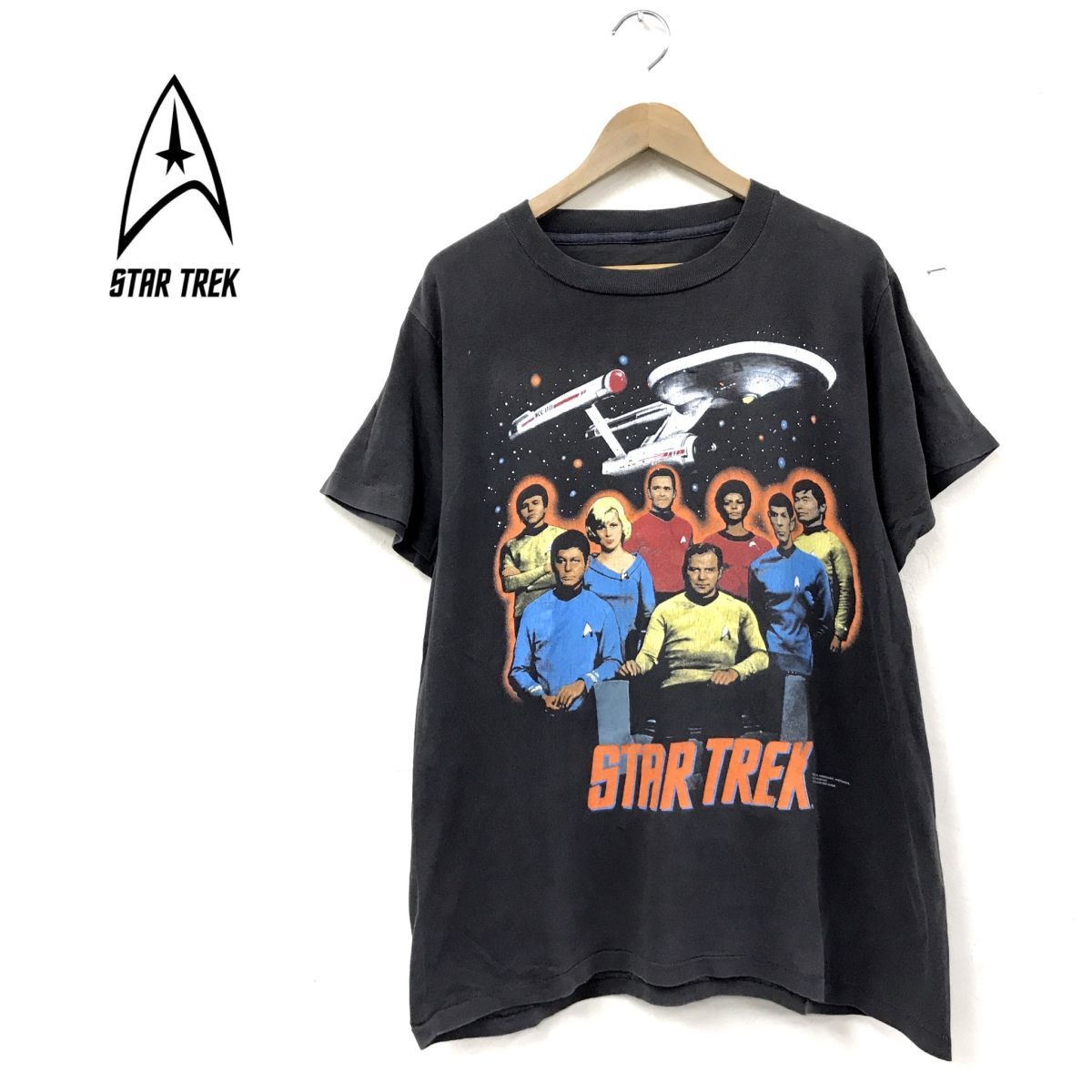 R77-N◇90s◇当時物◇ Star Trek スタートレック 半袖Tシャツ 