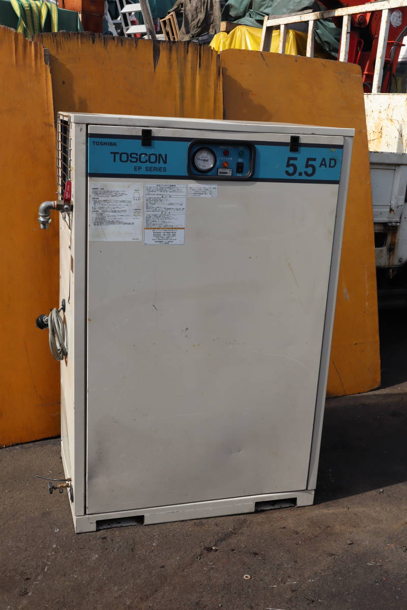 得価，人気SALE 東芝 TOSCON エアーコンプレッサー EP145-55TAD2 5.5ｋW 7.5馬力 三相200V 価格(コンプレッサー)｜売買されたオークション情報、yahooの商品情報をアーカイブ公開 - オークファン コンプレッサー