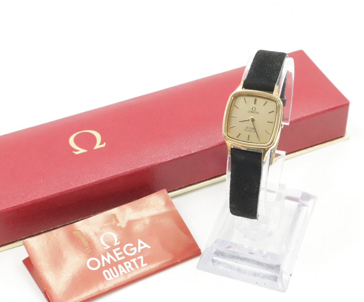 ト長】OMEGA オメガ Deville デビル NMB 1981 プッシュリューズ  