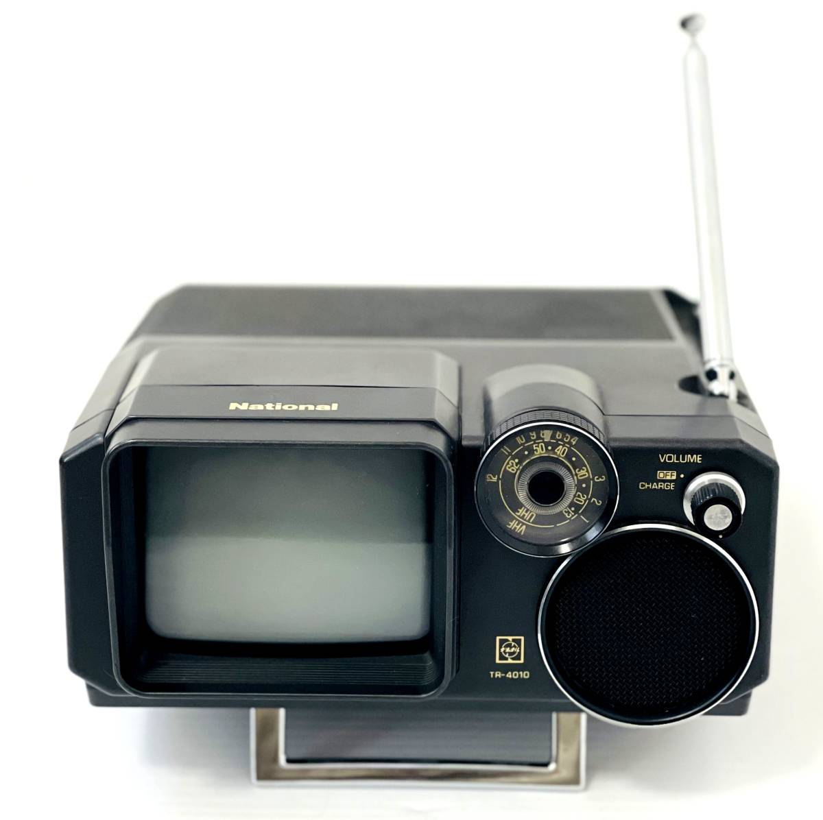 ナショナル 1979年製 小型ブラウン管白黒テレビ TR-4010 ナショナル