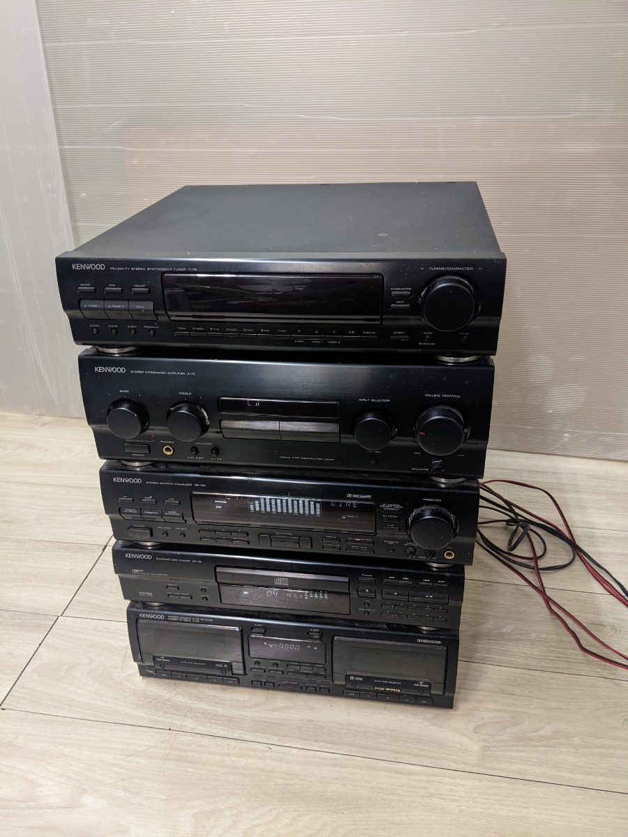 KENWOOD ケンウッド T-76 A-76 GE-760 DP-76 X-76 システムコンポ 5段 KENWOOD ケンウッド T-76 A-76 GE-760 DP-76 X-76 システムコンポ 5段