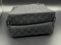 2943-1】GUCCI グッチ GGキャンバス ハンドバッグ 124542.2888 黒 保存