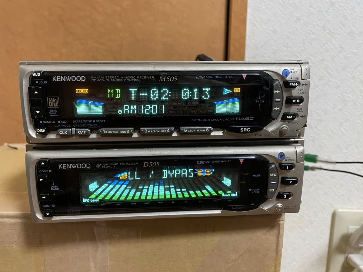 KENWOOD ケンウッド MD プレーヤー CDスペアナ M505 D505 各部