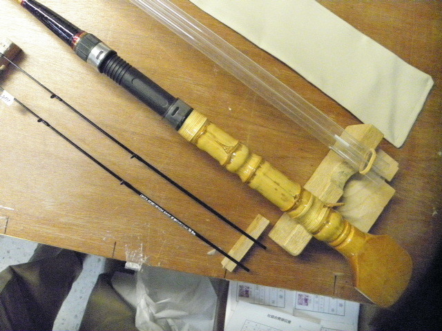 No-978☆手作り（布袋竹）カセ・筏竿長153.5cm○超特価以前￥