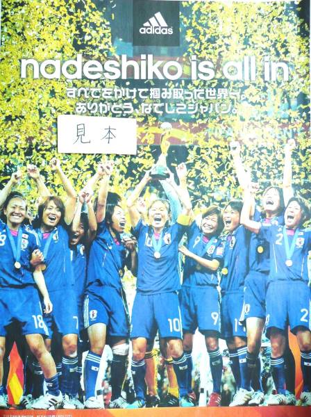なでしこジャパン澤穂希宮間あや川澄奈穂美日本代表ポスター写真