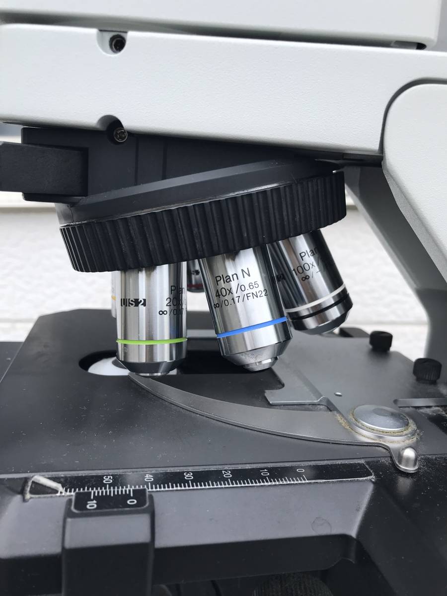 OLYMPUS オリンパス システム生物顕微鏡 BX53F 対物レンズ5本付き 