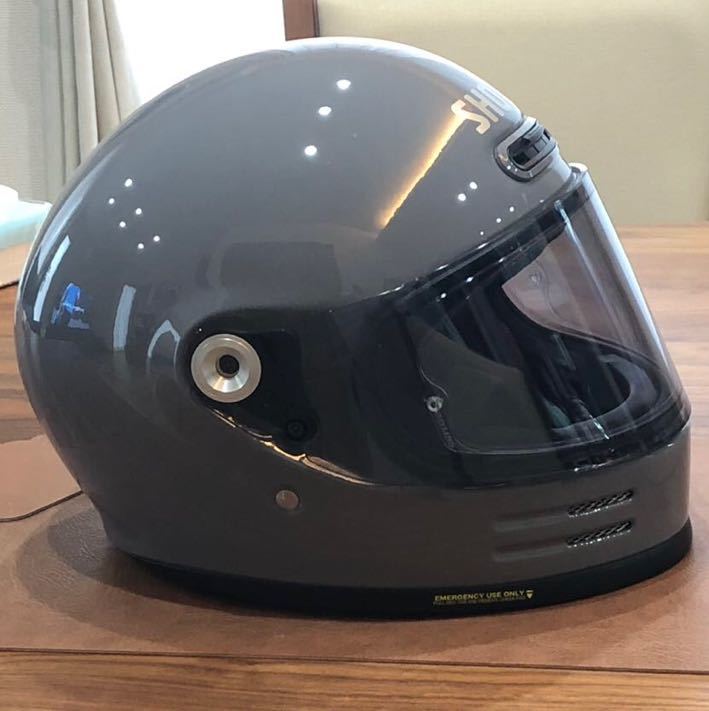 SHOEI グラムスター バサルトグレー XL メロースモークシールド付き(XL 