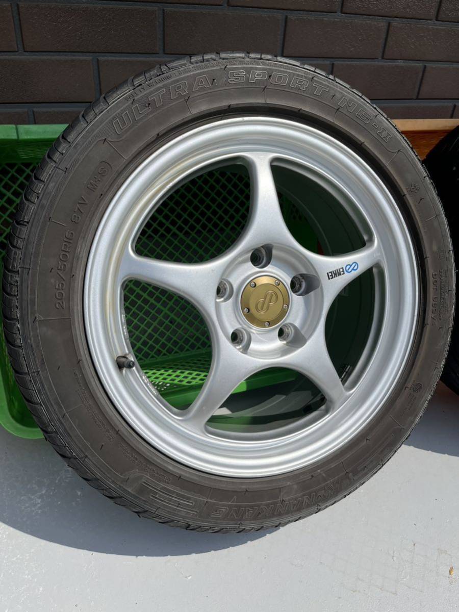 最終価格205/50R16 71RS エンケイRP02 エンケイ ENKEI RP02 16インチ 5穴 114.3 +43 ナンカンNS2 205/50R16