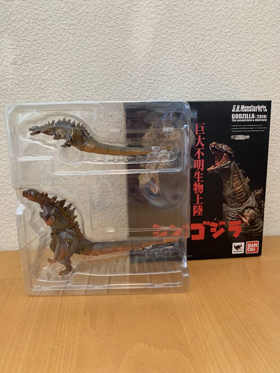 開封済 品 S.H.MonsterArts ゴジラ 2016 シン ゴジラ 第2形態＆第3 