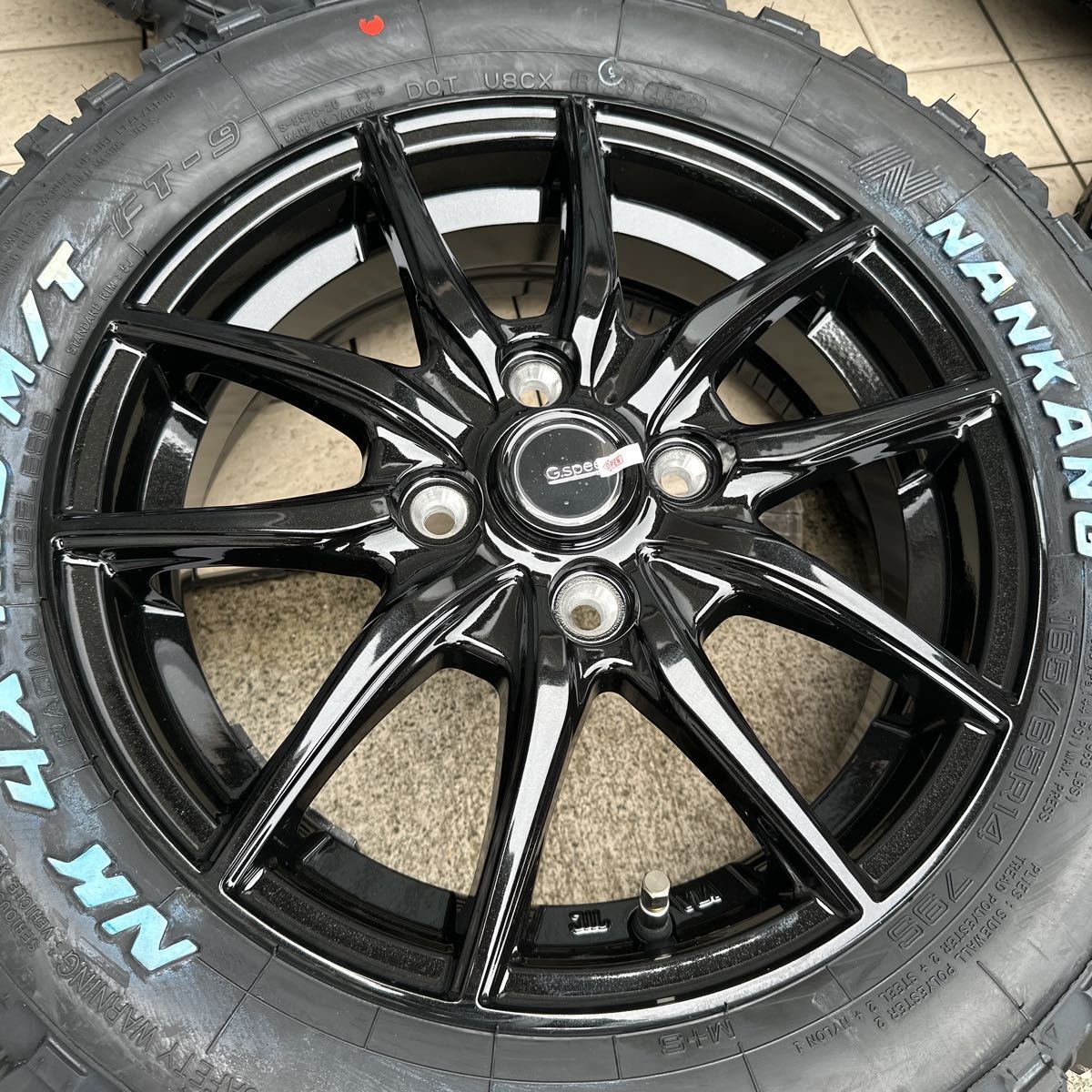 ホットスタッフ G02》ナンカン FT-9ホワイトレター165/65R14◇4×4 M/T 