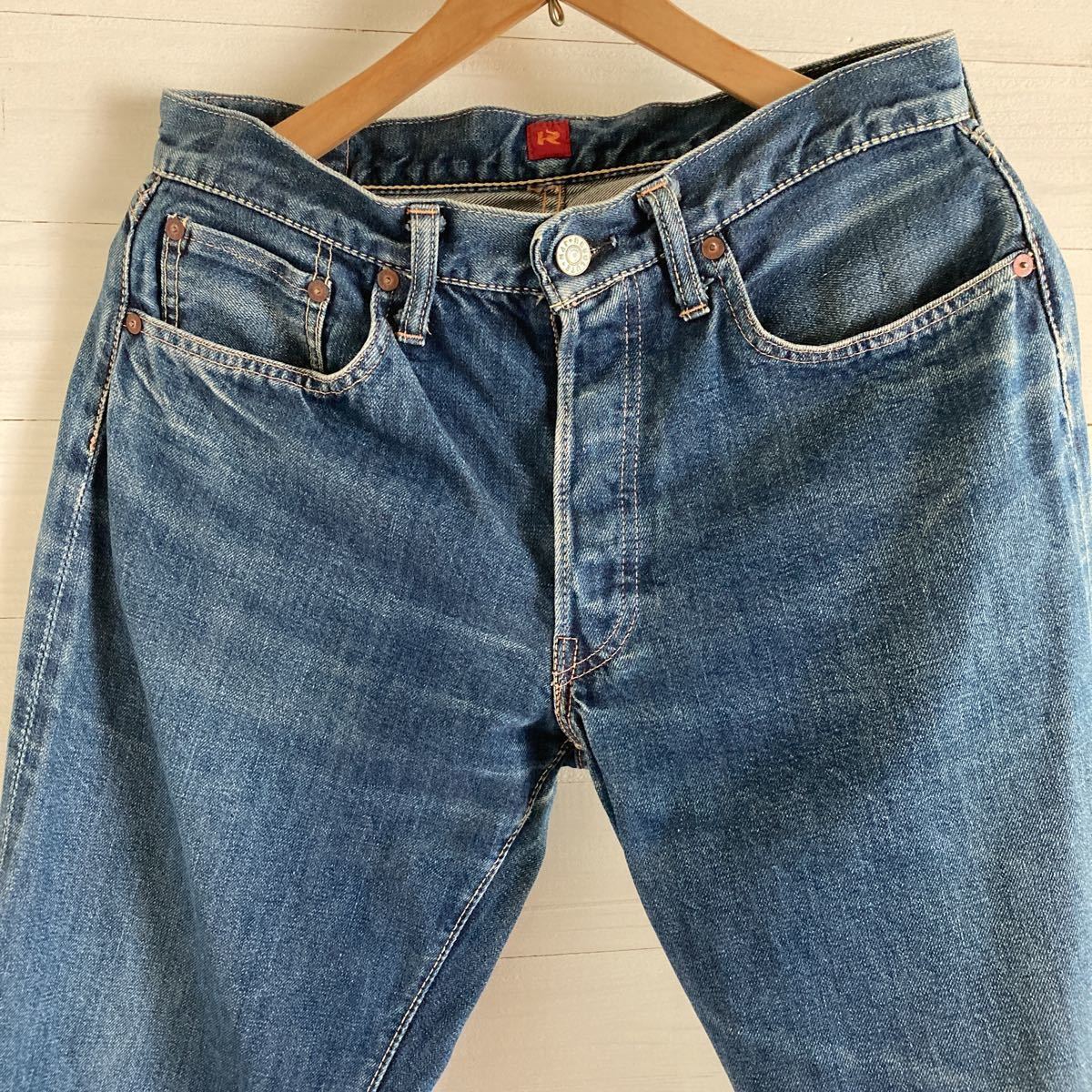 RESOLUTE リゾルト 711 W31 デニム ジーンズ ジーパン 革パッチ XX 