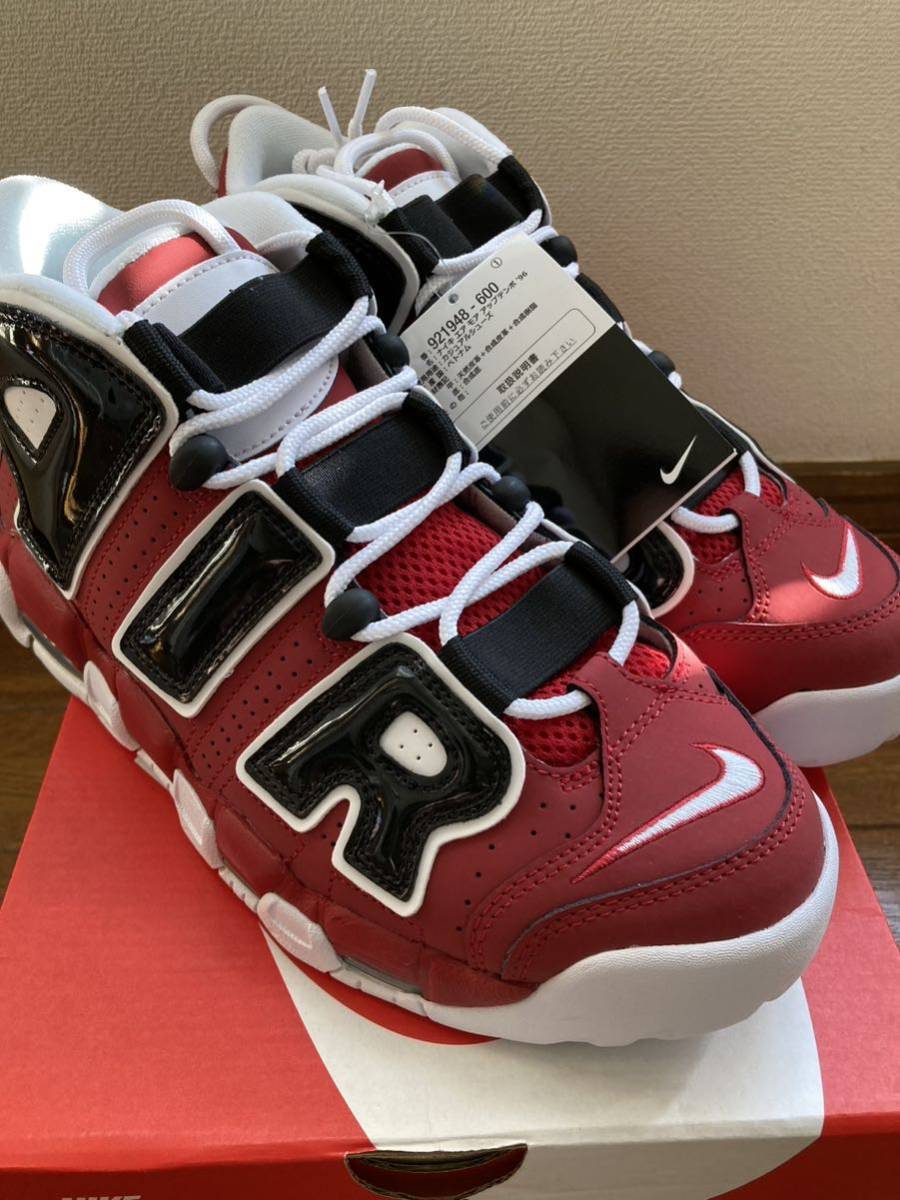 国内タグ付 新品 NIKE AIR MORE UPTEMPO 96 921948-600 エア モア 