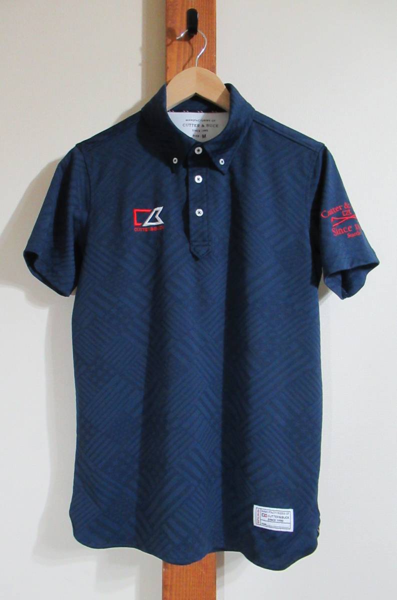 CUTTER & BUCK/カッターアンドバック●ポロシャツ シャツ CBM2733 ジャガード アメリカ国旗 星条旗 モーション3D GOLF ゴルフ