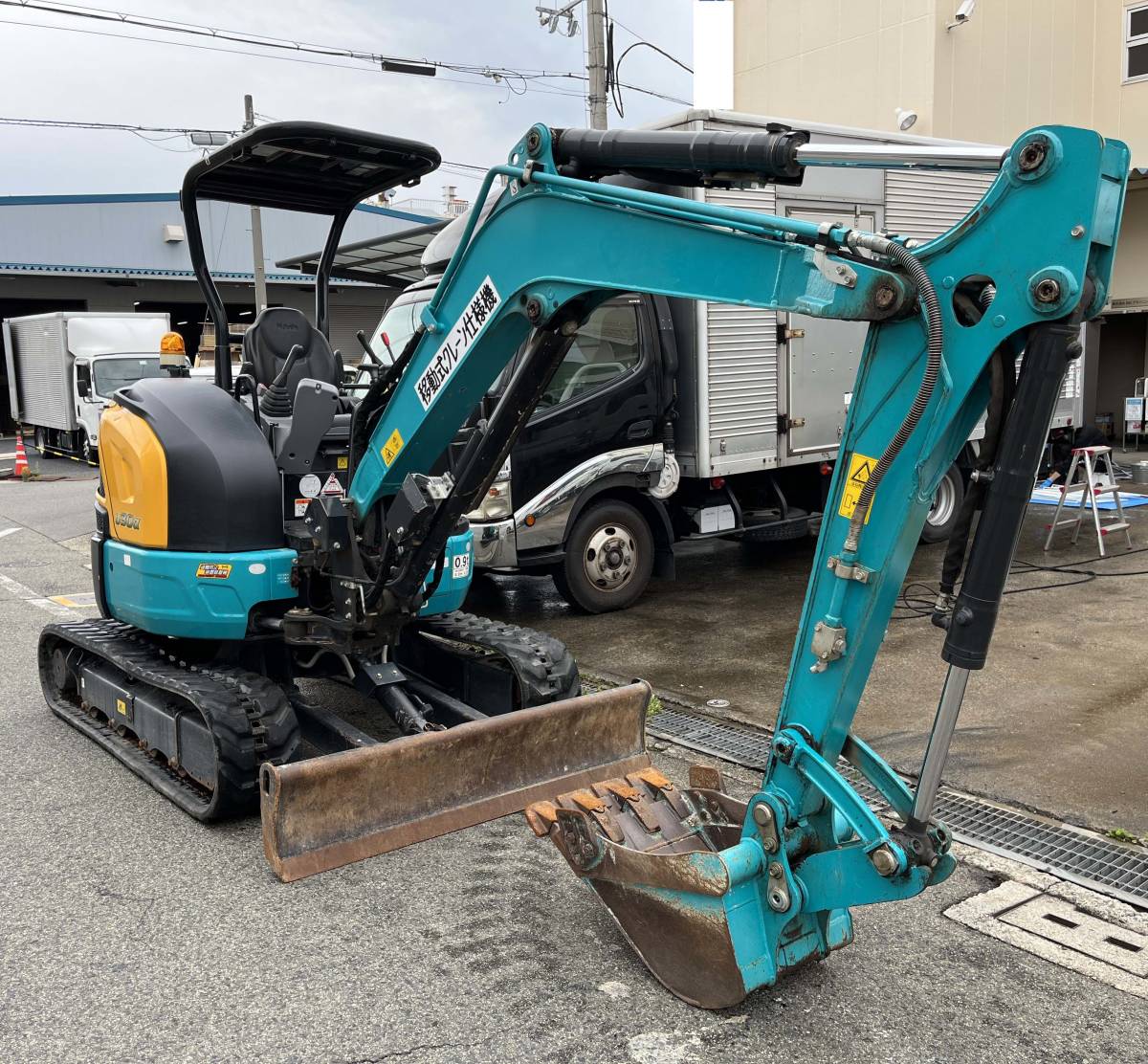 2020年製、アワー1170h◇クボタ ミニバックホー U-30-6α(U-30-6A)◇配管、マルチ、クレーン仕様、盗難防止◇ショベル、ユンボ◇I0000606