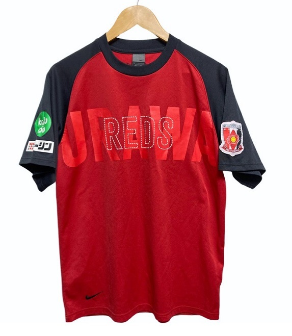 ナイキ製 浦和レッズ プラクティスシャツ Lサイズ スポンサーロゴ入り ユニフォーム