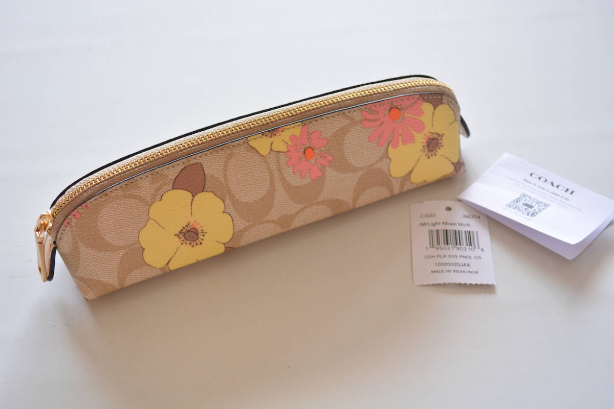 新品【 COACH コーチ 】シグネチャー 花柄 ペンケース 【公式通販】