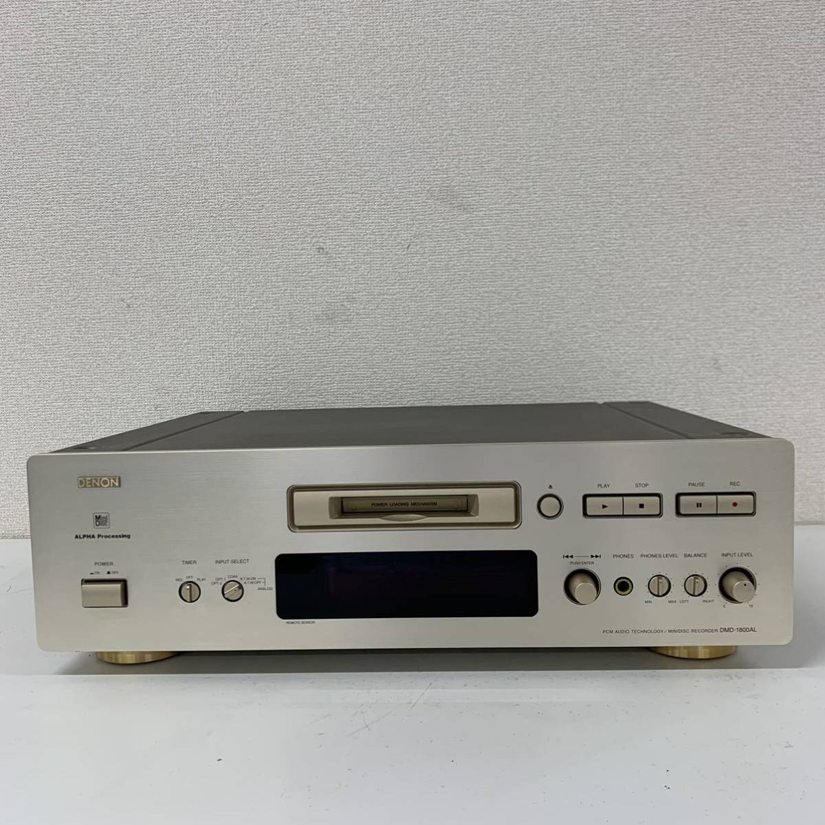 Gb2】 DENON DMD-1800AL MDレコーダー 動作品 デノン デンオン 音響