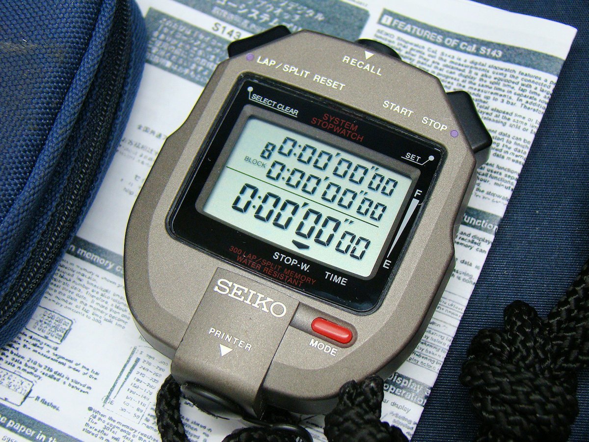 新品未開封 SEIKO デジタルストップウォッチ SVAS011 新品未開封 SEIKO