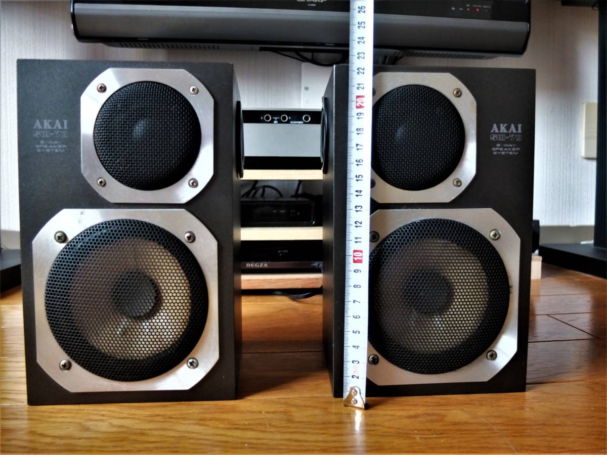 AKAI 小型2WAYスピーカー SW-7Ⅱ ペア音出し確認 バスレフ仕様に改造