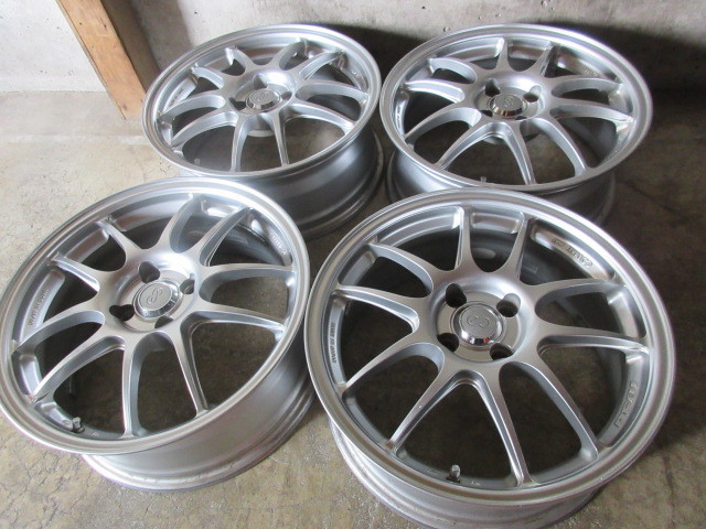 軽量&日本製4本set!! ENKEI Racing PF01 (17x7+45 4H/100) コンパクトカー フィット フリード スイフト デミオ ヤリス ヴィッツ アクア 他 