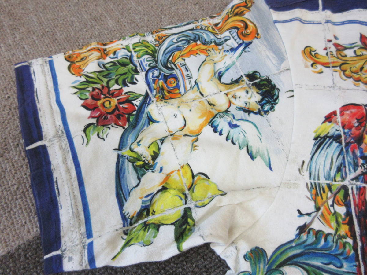 ドルチェ＆ガッバーナ マリア柄 Tシャツ Size44 ITALY製 総柄 