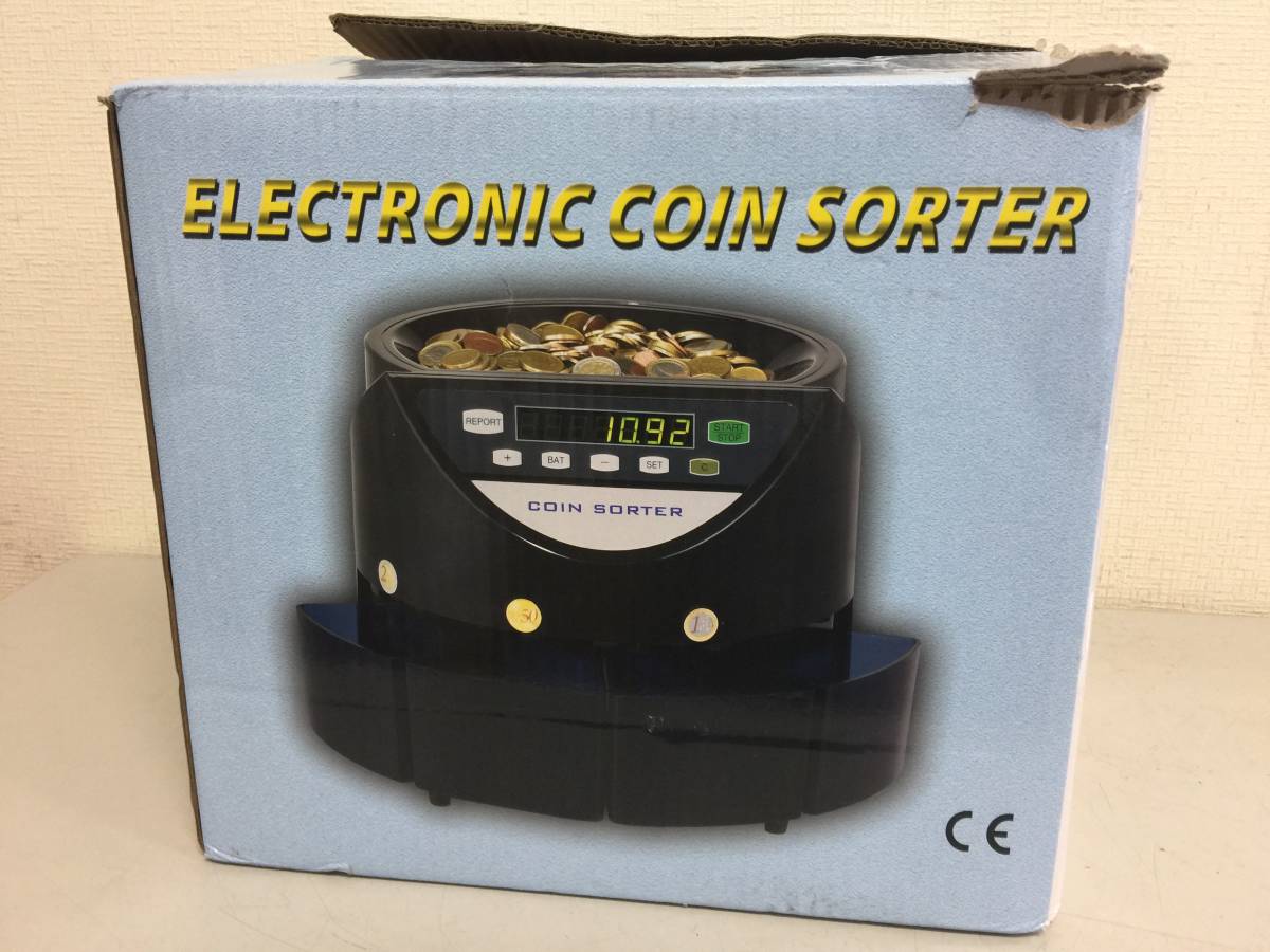 シジツ ELECTRONIC COIN SORTER コインカウンター コインソーター 電子