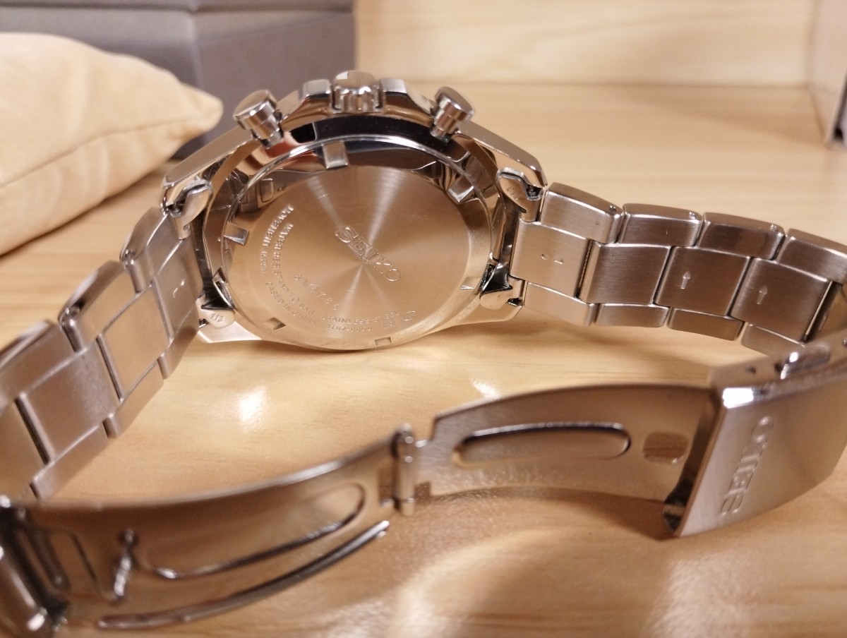 SEIKO KSN8T6C クロノグラフ アナログ ストップウォッチ 腕時計 