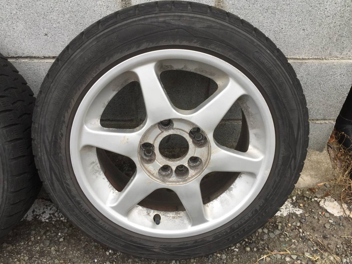 三菱コルトに取り付けしていましたアルミホイールセット