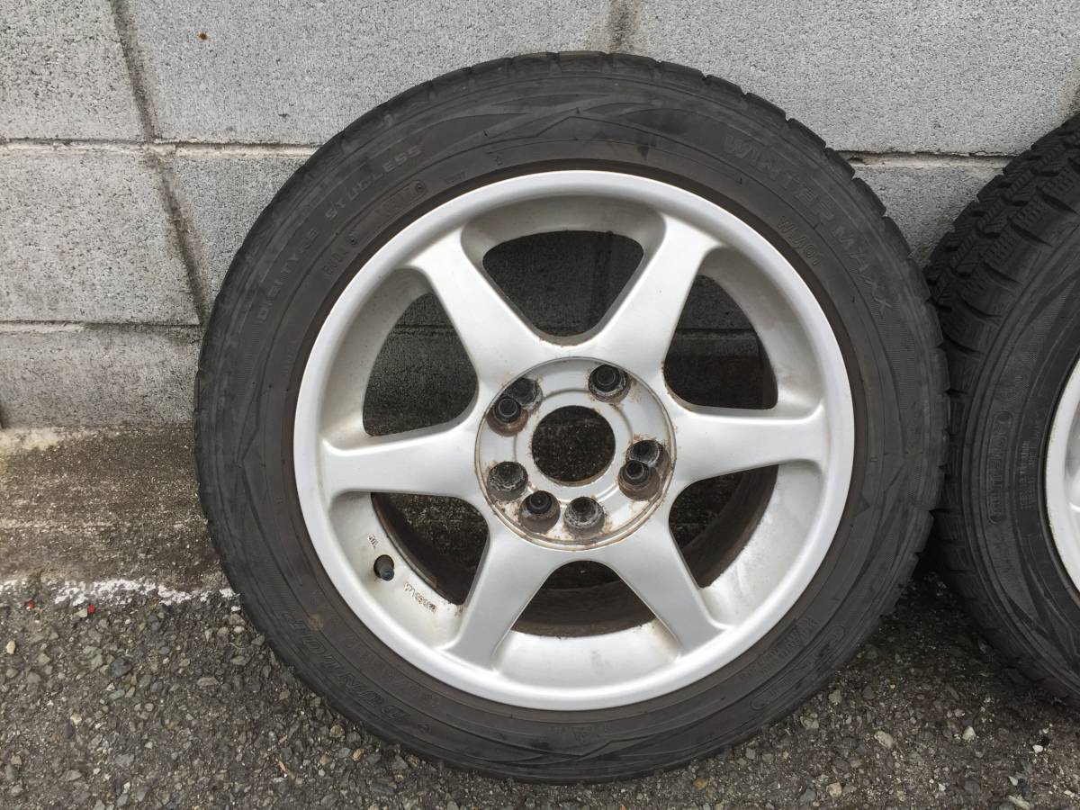 三菱コルトに取り付けしていましたアルミホイールセット