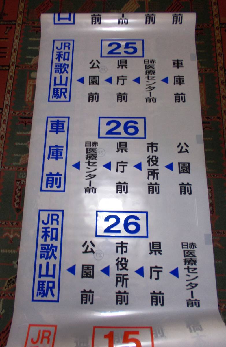 和歌山バス側面方向幕の入札履歴 - 入札者の順位