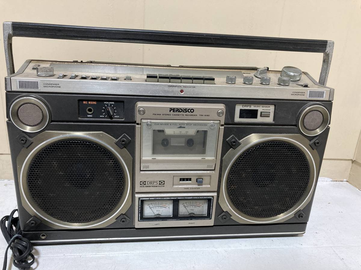 HITACHI 日立 PERDISCO TRK-8180 大型ラジカセ 昭和レトロ(ラジカセ