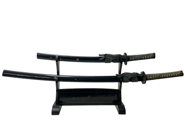 模造刀 日本刀 太刀&脇差 2本セット 掛台付き(模造刀)｜売買された 