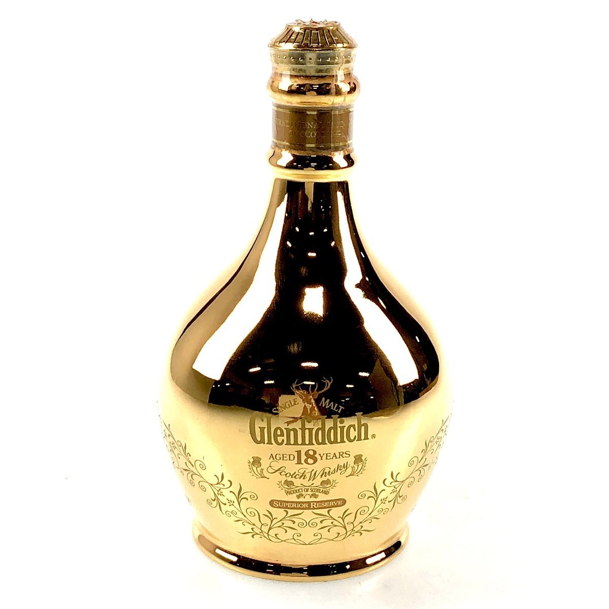 【赤字超特価，人気】 グレンフィディック Glenfiddich 18年 スーペリア リザーブ ゴールドデキャンタ 700ml スコッチウイスキー シングルモルト 古酒(スコッチ)｜売買されたオークション情報、yahooの商品情報をアーカ スコッチ