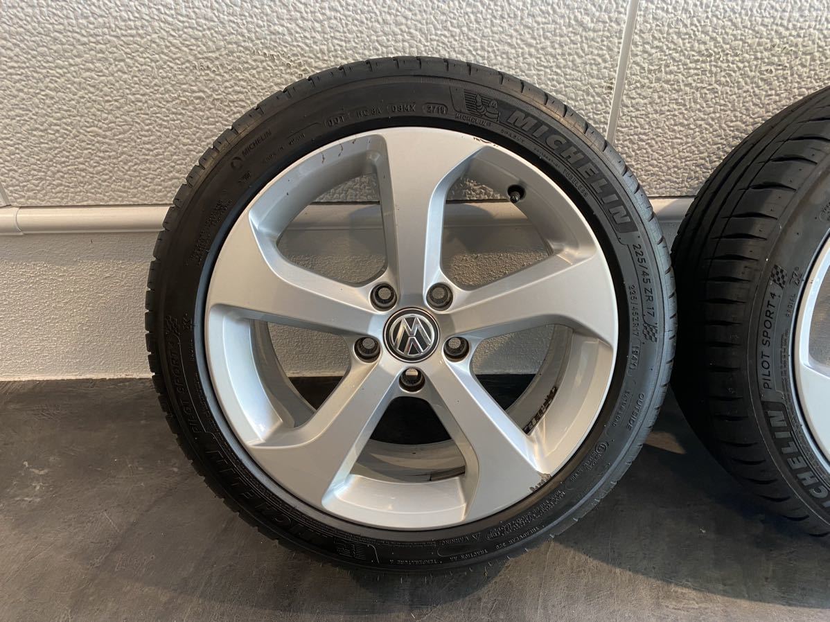 VWゴルフ GTI 7.5 純正ホイール ミシュランpilot sports4 225/45/ZR17