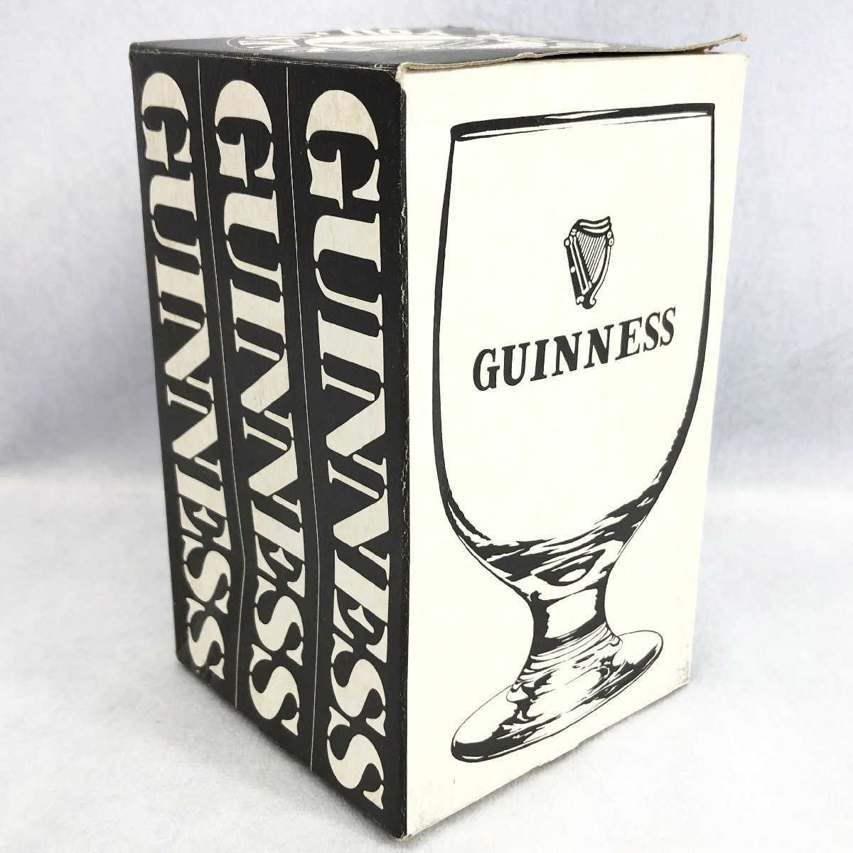 1スタ 未使用に近い GUINNESS ギネス ビールグラス 8P 箱付 ビール 脚
