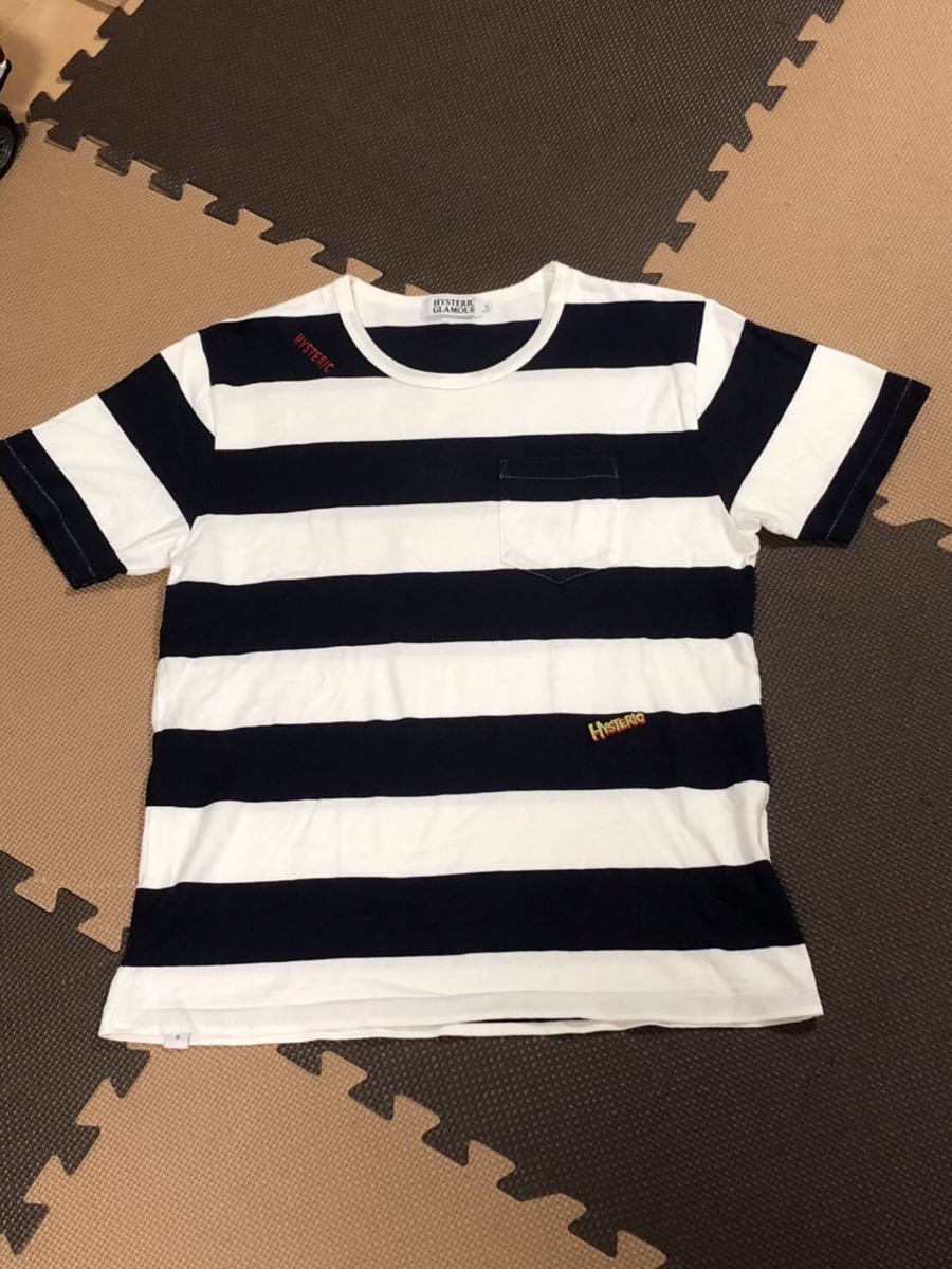 HYSTERIC GLAMOUR ヒステリックグラマー ボーダーTシャツ Mサイズ 半袖