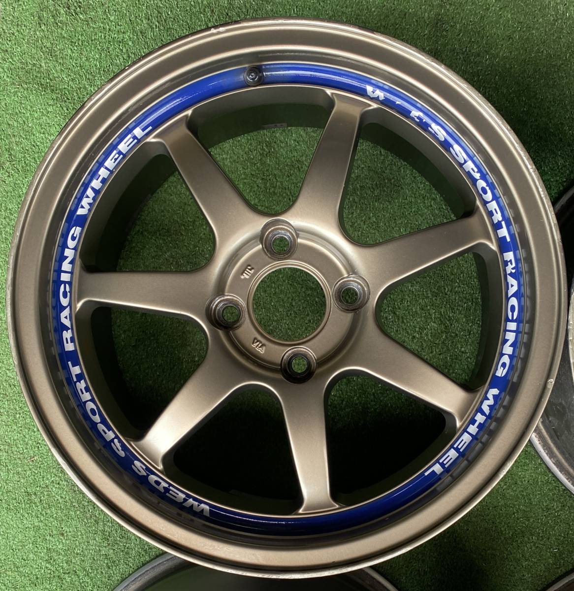 WEDS SPORT RACING 15インチ 7J +38 100 4H アルミホイール 4本