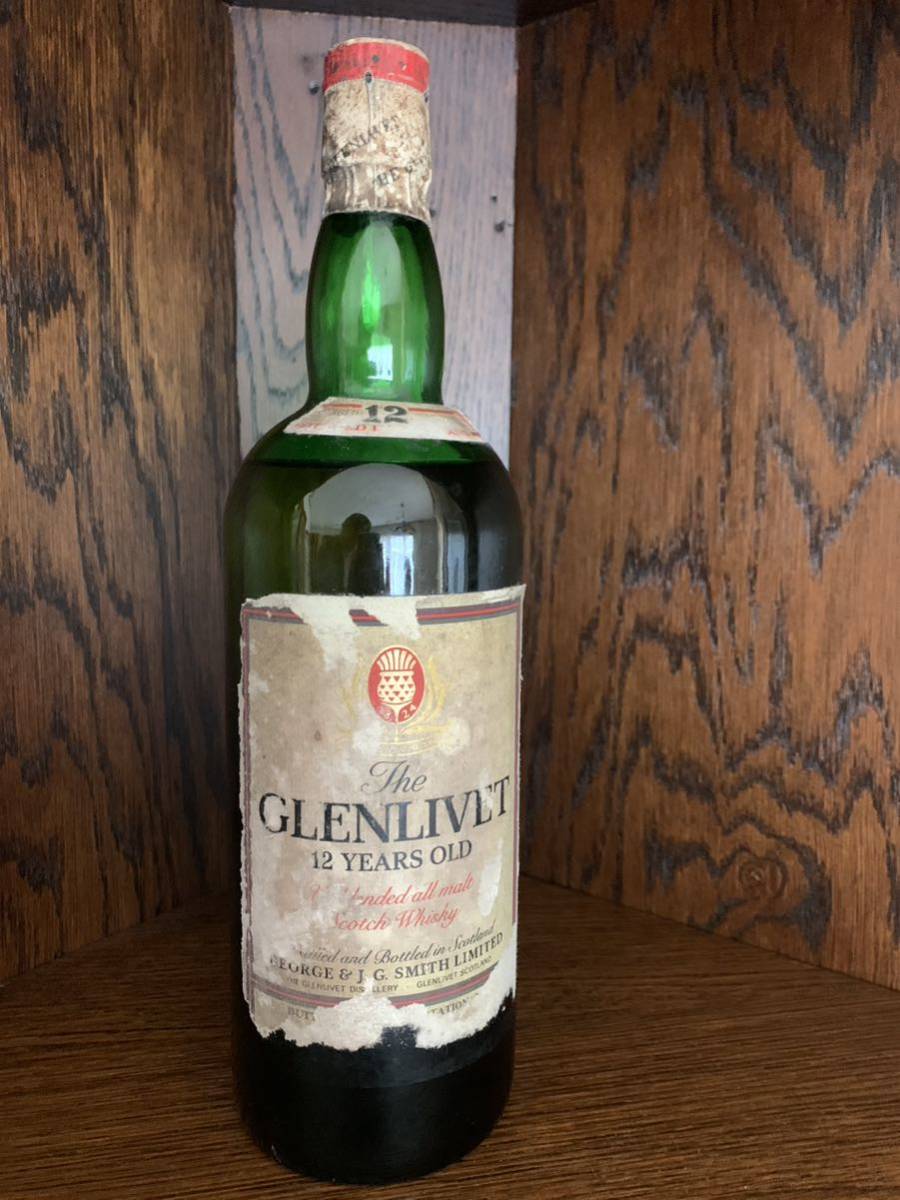 古酒】The GLENLIVET 12年 スコッチウイスキー 1970〜80年代流通 I.W.