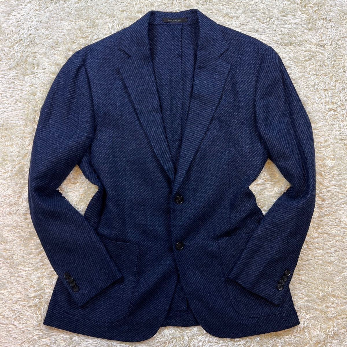 美品/希少L/リネン混 バーニーズニューヨーク レダ【漂う風格】REDA 
