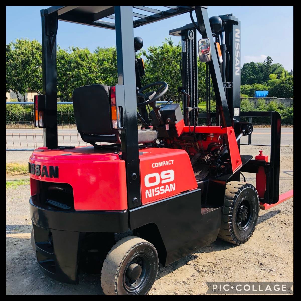 日産 フォークリフト☆ガソリン☆NSJ01型☆ 最大荷重900kg☆ 揚高3m